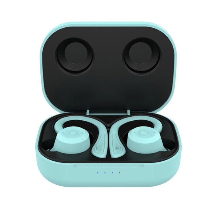 T20 TWS Bluetooth Hooks Wireless Sports Headphones with Charging Box IPX6 Waterproof Noise-cancelling Earphones