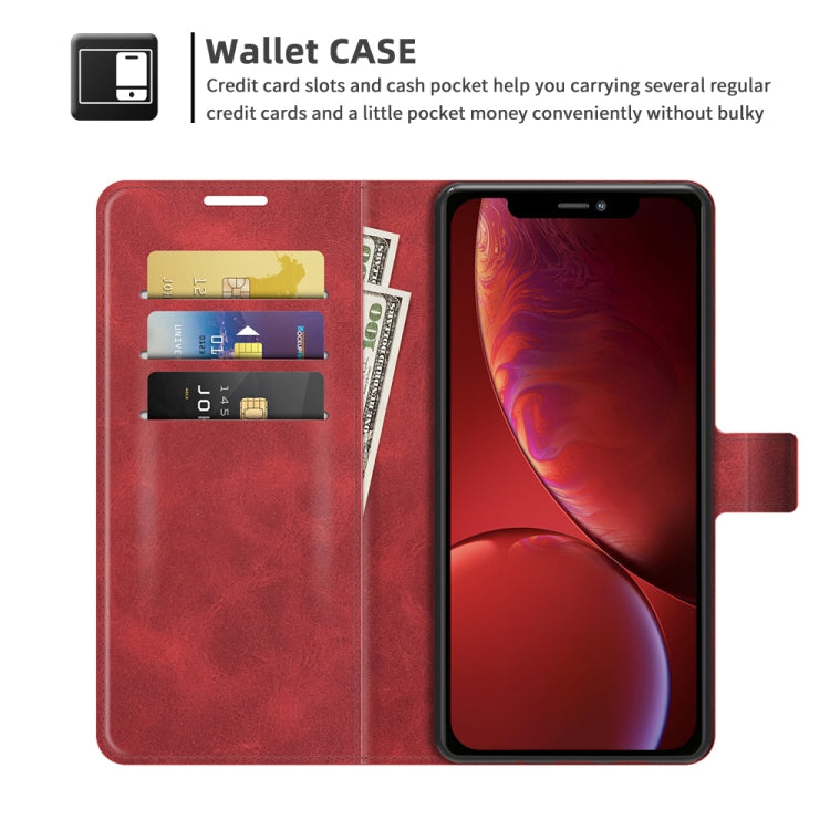 For iPhone 13 Retro Calf Pattern Buckle Horizontal Flip Leather Case with Holder & Card Slots & Wallet