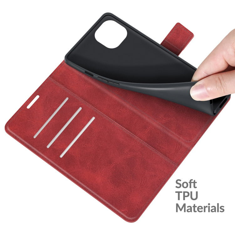 For iPhone 13 Retro Calf Pattern Buckle Horizontal Flip Leather Case with Holder & Card Slots & Wallet