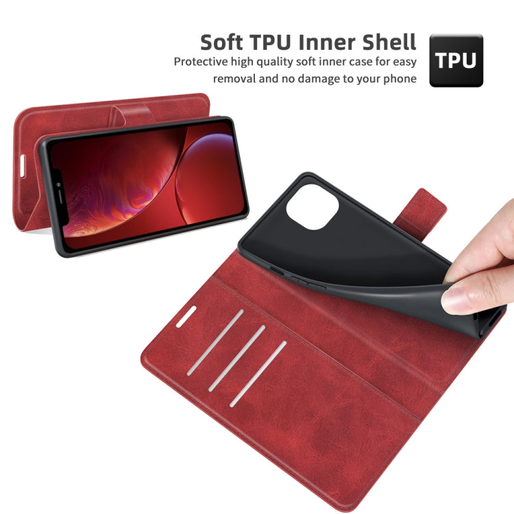 For iPhone 13 Retro Calf Pattern Buckle Horizontal Flip Leather Case with Holder & Card Slots & Wallet