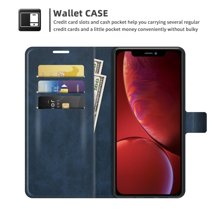 For iPhone 13 Retro Calf Pattern Buckle Horizontal Flip Leather Case with Holder & Card Slots & Wallet