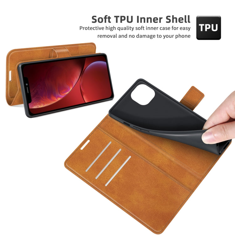 For iPhone 13 Retro Calf Pattern Buckle Horizontal Flip Leather Case with Holder & Card Slots & Wallet