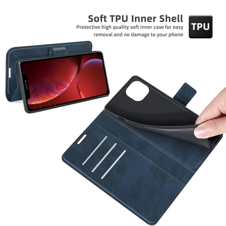 For iPhone 13 mini Retro Calf Pattern Buckle Horizontal Flip Leather Case with Holder & Card Slots & Wallet