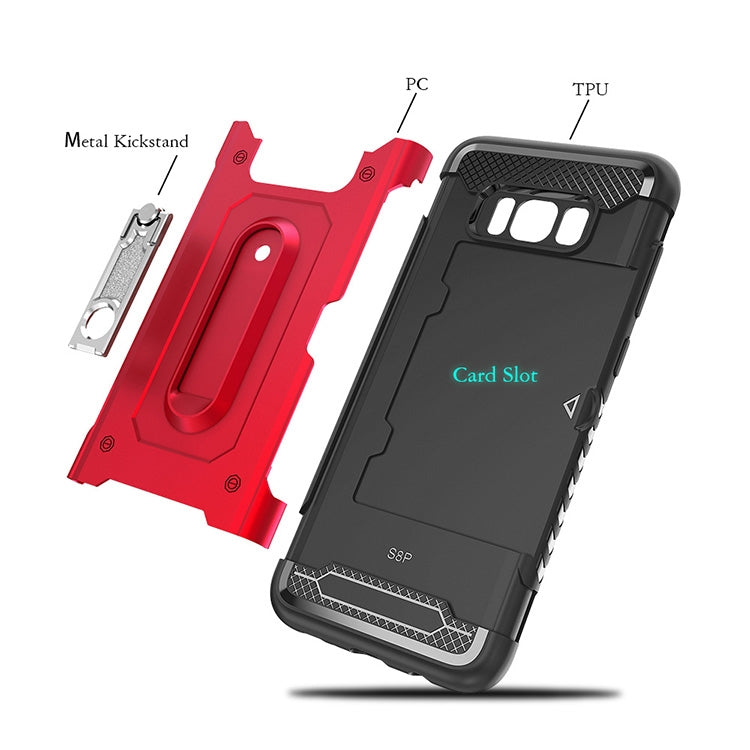 Shockproof PC + TPU Case for Galaxy S8+, with Holder