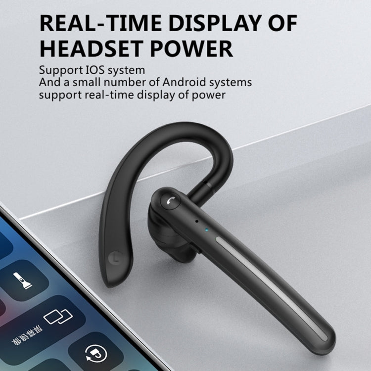 F980 Noice Cancelling 180 Degree Freely Rotating Bluetooth 5.0 Earphones Wireless Handsfree Business Stereo Headphone with Mic