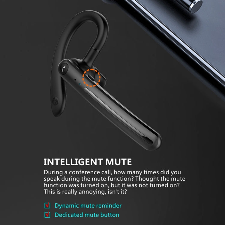 F980 Noice Cancelling 180 Degree Freely Rotating Bluetooth 5.0 Earphones Wireless Handsfree Business Stereo Headphone with Mic