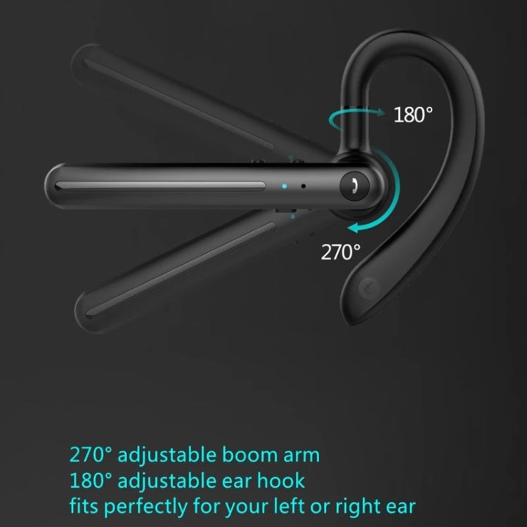 F980 Noice Cancelling 180 Degree Freely Rotating Bluetooth 5.0 Earphones Wireless Handsfree Business Stereo Headphone with Mic
