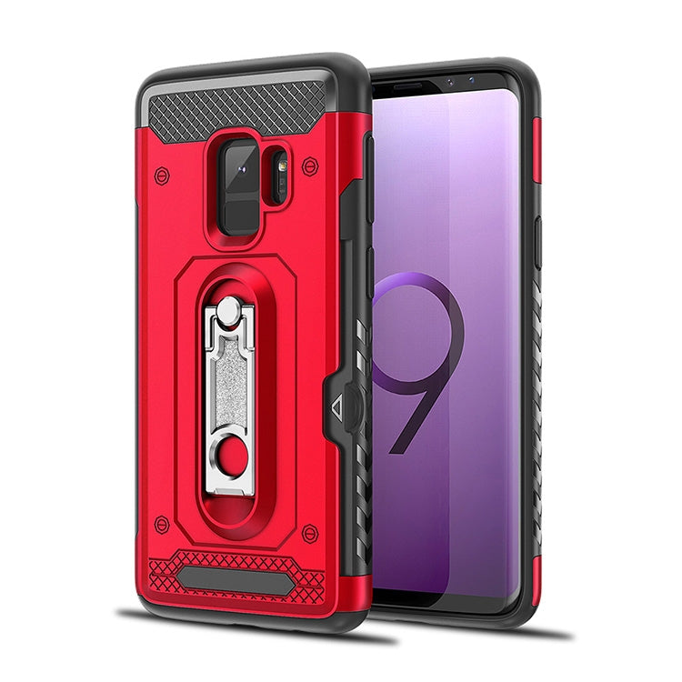 Shockproof PC + TPU Case for Galaxy S9, with Holder