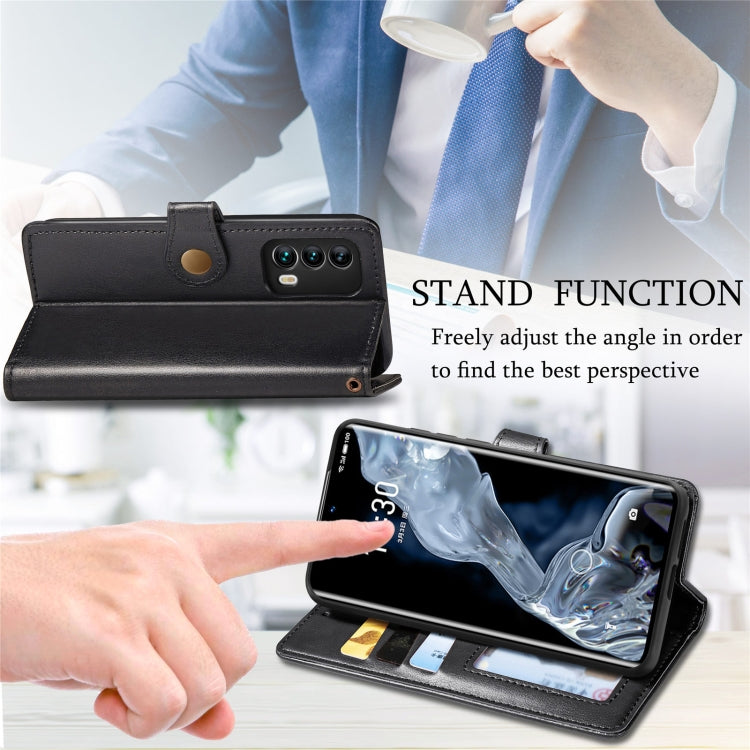 For Meizu 18 Solid Color Leather Buckle Phone Case with Lanyard & Photo Frame & Card Slot & Wallet & Stand Function