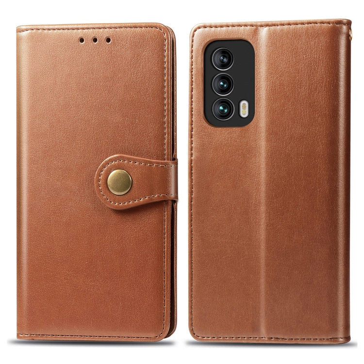 For Meizu 18 Solid Color Leather Buckle Phone Case with Lanyard & Photo Frame & Card Slot & Wallet & Stand Function