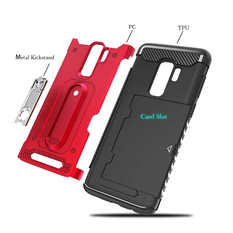 Shockproof PC + TPU Case for Galaxy S9+, with Holder