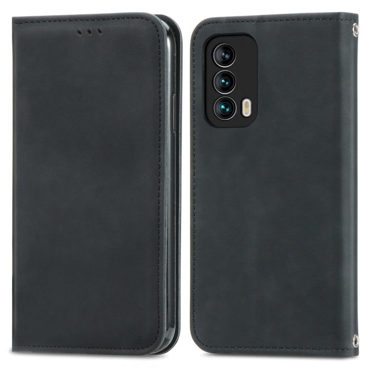 For Meizu 18 Retro Skin Feel Business Magnetic Horizontal Flip Leather Case With Holder & Card Slots & Wallet & Photo Frame