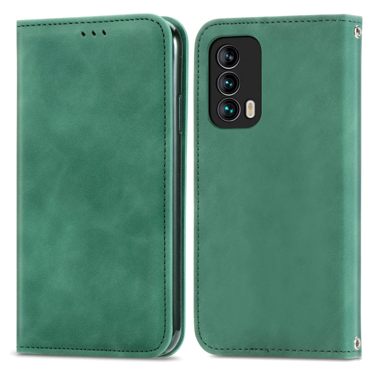 For Meizu 18 Retro Skin Feel Business Magnetic Horizontal Flip Leather Case With Holder & Card Slots & Wallet & Photo Frame