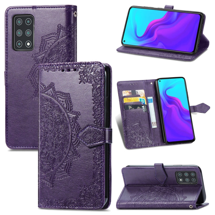 For Cubot X30 Mandala Flower Embossed Horizontal Flip Leather Case with Holder & Three Card Slots & Wallet & Lanyard