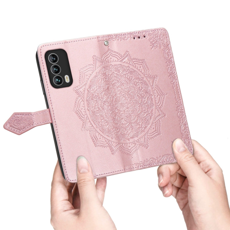For Meizu 18 Mandala Flower Embossed Horizontal Flip Leather Case with Holder & Three Card Slots & Wallet & Lanyard