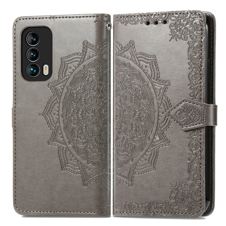 For Meizu 18 Mandala Flower Embossed Horizontal Flip Leather Case with Holder & Three Card Slots & Wallet & Lanyard