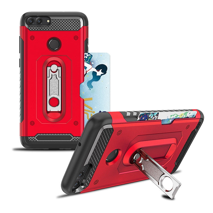 Shockproof PC + TPU Case for Huawei P Smart (2019) / Honor 10 Lite, with Holder