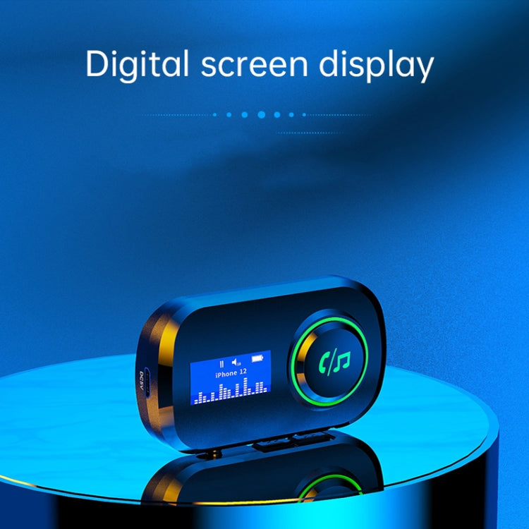 T5 2 in 1 Bluetooth 5.0 Audio Receiver Transmitter with LCD Display for TV PC Car Speaker AUX Music Adapter