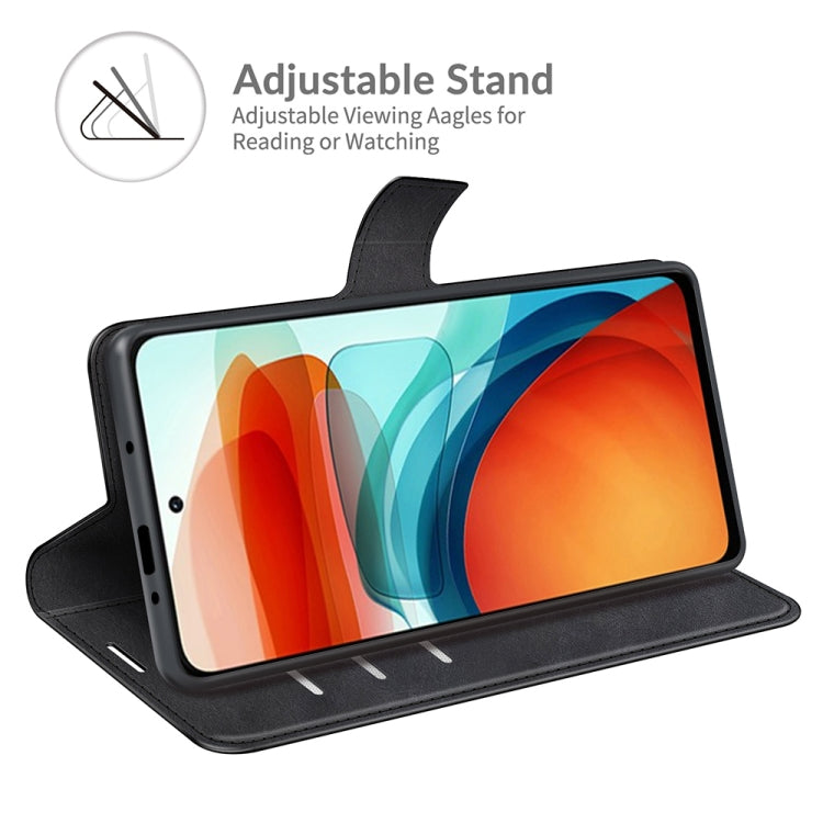 Retro Calf Pattern Buckle Card Wallet Left and Right Flip Phone Holster with Bracket Function For Xiaomi Redmi Note 10 Pro 5G/Poco X3 GT