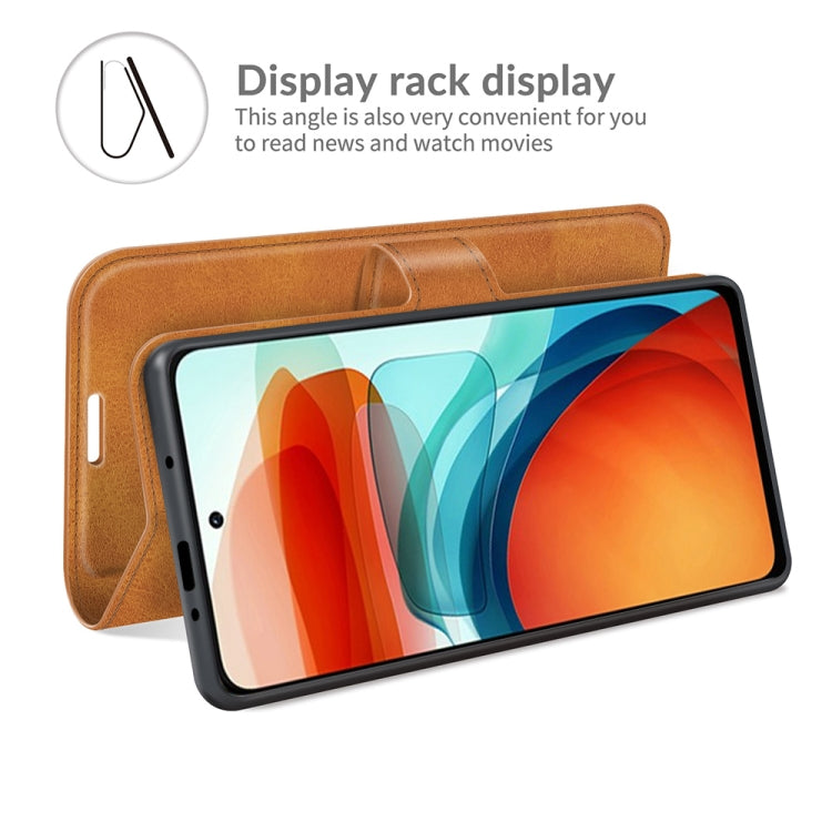 Retro Calf Pattern Buckle Card Wallet Left and Right Flip Phone Holster with Bracket Function For Xiaomi Redmi Note 10 Pro 5G/Poco X3 GT