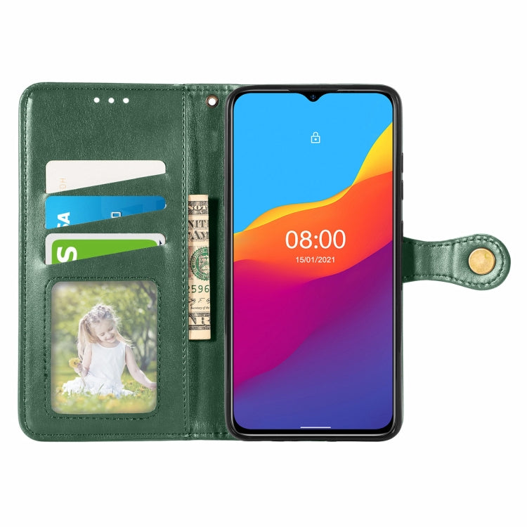 For Ulefone Note 10 Solid Color Leather Buckle Phone Case with Lanyard & Photo Frame & Card Slot & Wallet & Stand Function