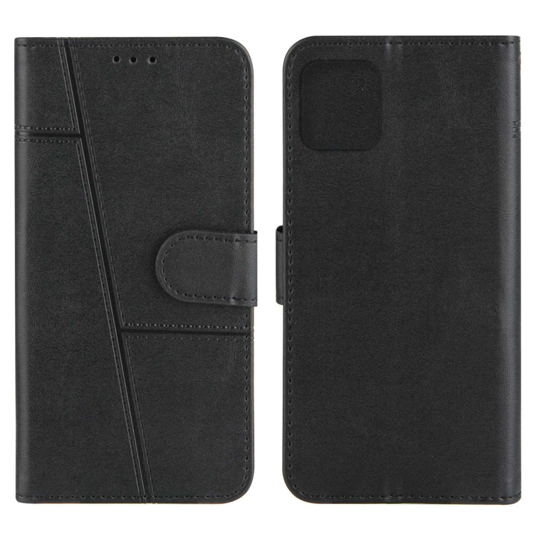 For iPhone 13 mini Stitching Calf Texture Buckle Horizontal Flip Leather Case with Holder & Card Slots & Wallet & Lanyard