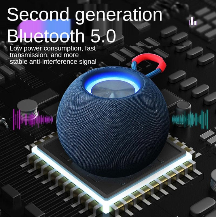 H52 Waterproof Stereo Wireless Bluetooth Speaker with Colorful Light Support USB/TF/AUX