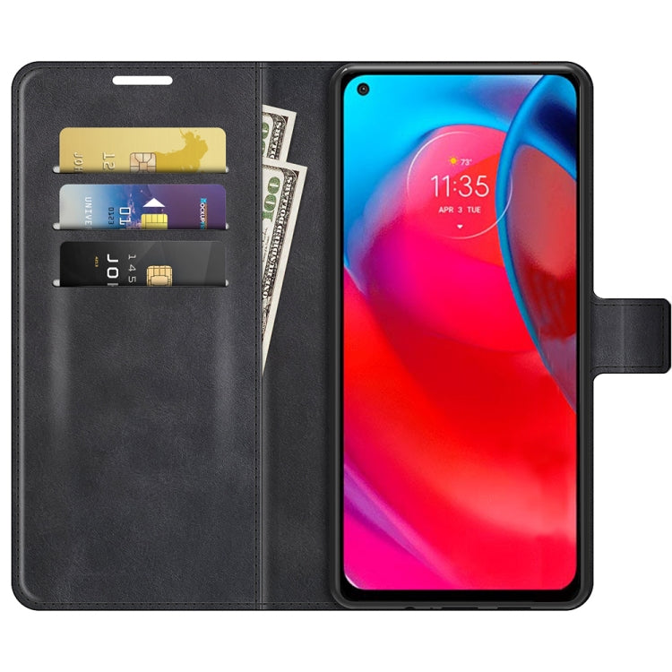 For Motorola G Stylus 5G Retro Calf Pattern Buckle Card Wallet Left and Right Flip Phone Holster with Bracket Function