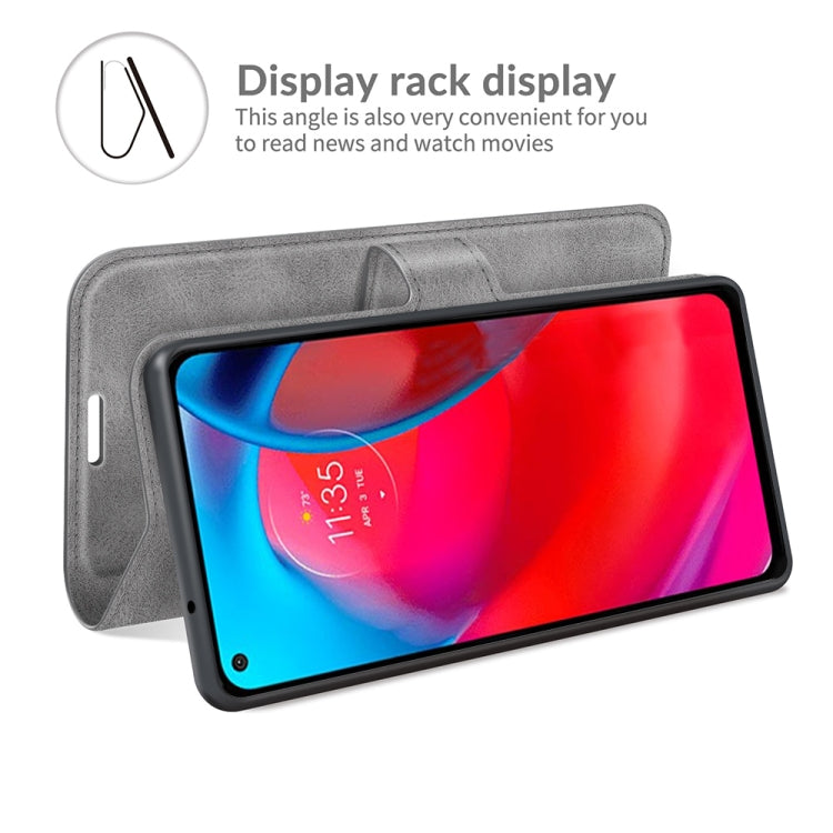 For Motorola G Stylus 5G Retro Calf Pattern Buckle Card Wallet Left and Right Flip Phone Holster with Bracket Function