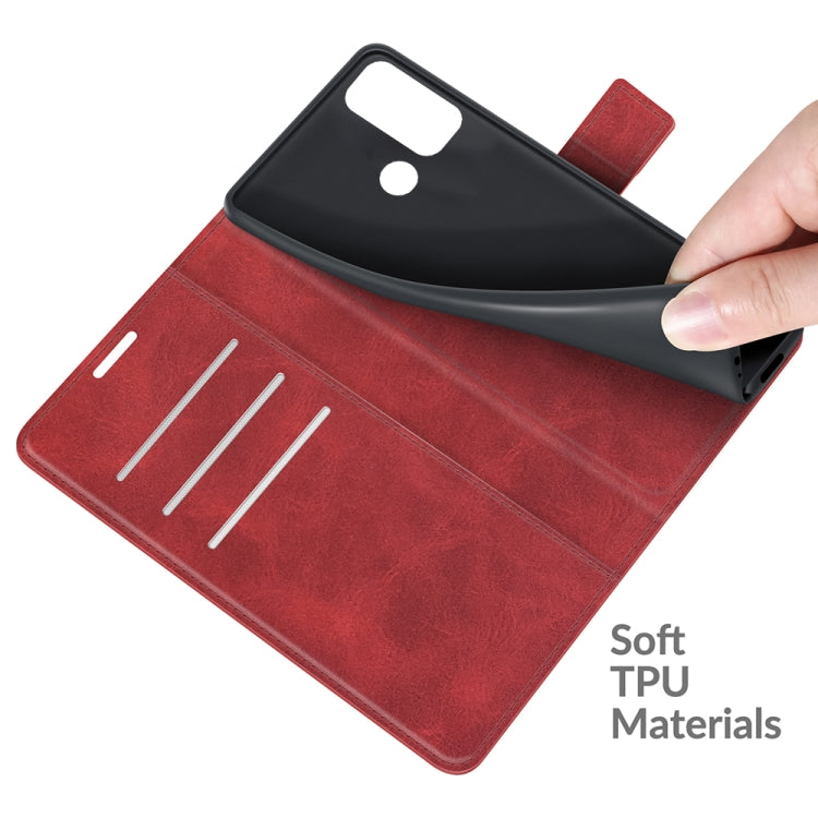 For Motorola Moto G60 / Moto G40 Fusion Retro Calf Pattern Buckle Card Wallet Left and Right Flip Phone Holster with Bracket Function