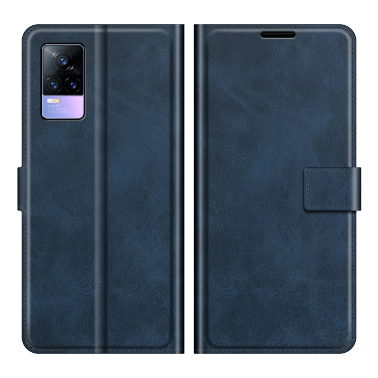 For vivo V21e / vivo Y73 2021 Retro Calf Pattern Buckle Card Wallet Left and Right Flip Phone Holster with Bracket Function