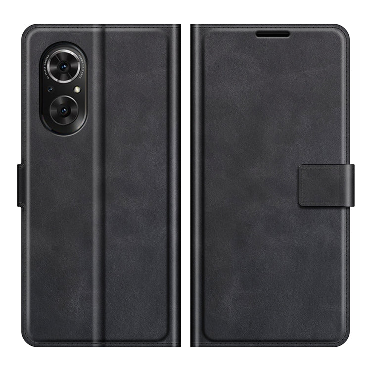 For Honor 50 SE Retro Calf Pattern Buckle Card Wallet Left and Right Flip Phone Holster with Bracket Function