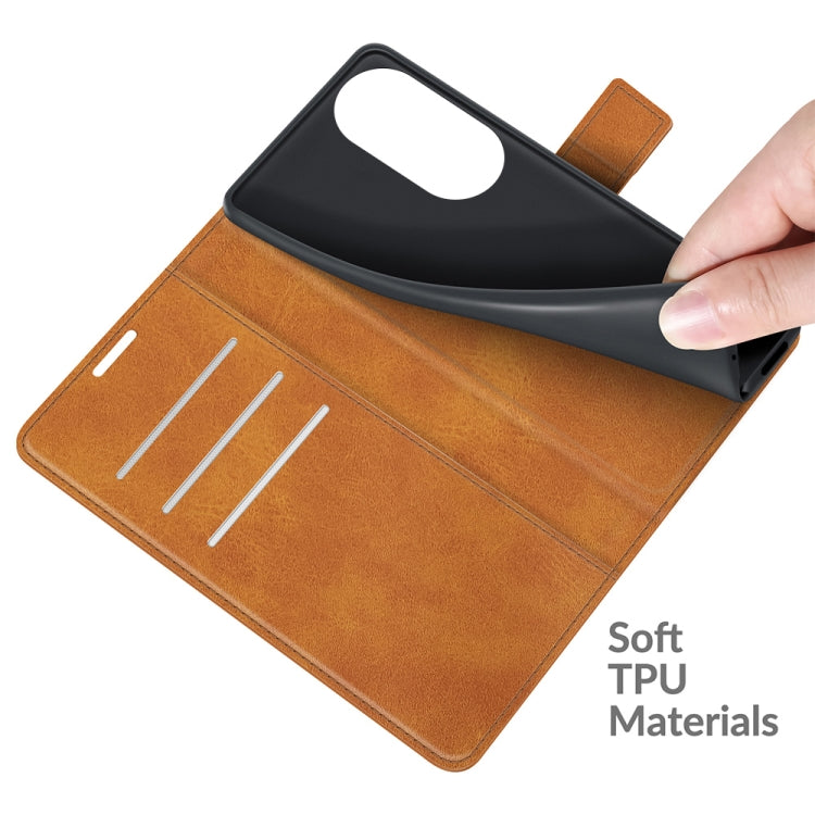 For Honor 50 SE Retro Calf Pattern Buckle Card Wallet Left and Right Flip Phone Holster with Bracket Function