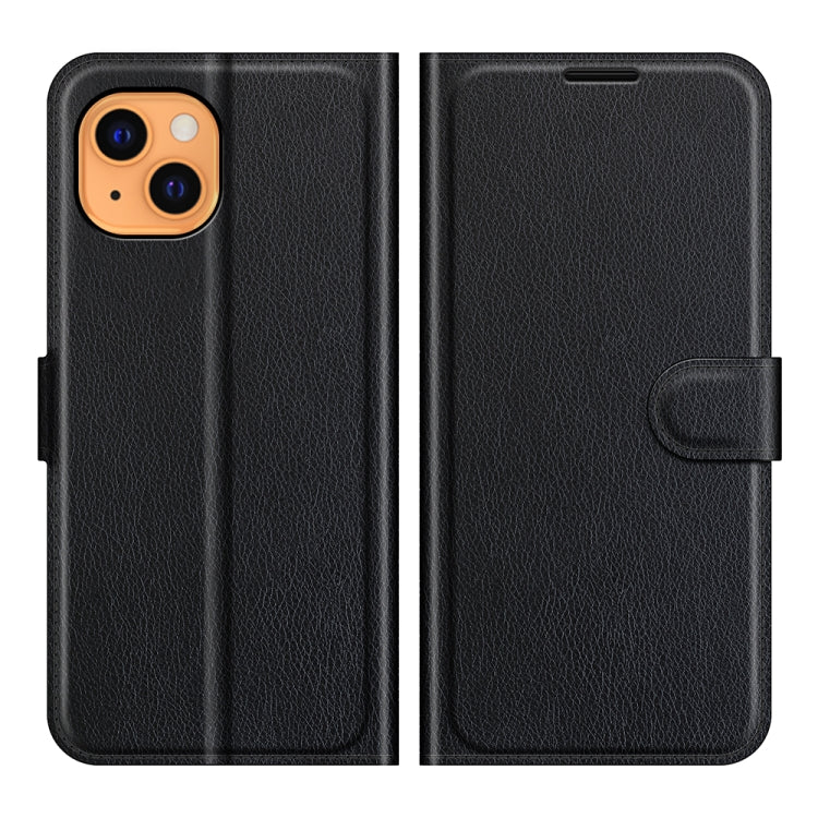 For iPhone 13 Litchi Texture Horizontal Flip Protective Case with Holder & Card Slots & Wallet