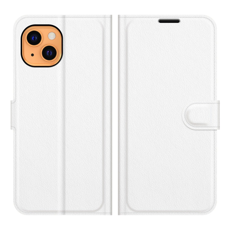 For iPhone 13 Litchi Texture Horizontal Flip Protective Case with Holder & Card Slots & Wallet