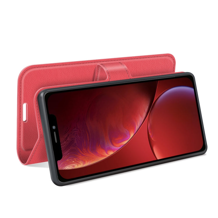 For iPhone 13 Litchi Texture Horizontal Flip Protective Case with Holder & Card Slots & Wallet