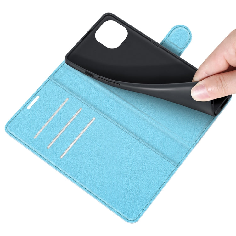 For iPhone 13 Litchi Texture Horizontal Flip Protective Case with Holder & Card Slots & Wallet