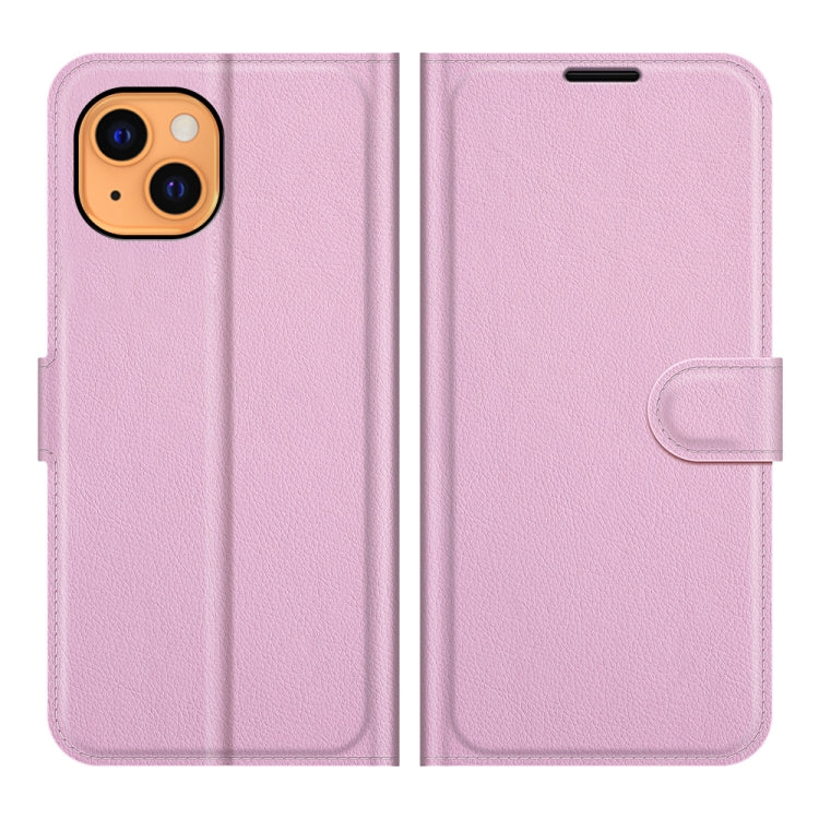 For iPhone 13 Litchi Texture Horizontal Flip Protective Case with Holder & Card Slots & Wallet