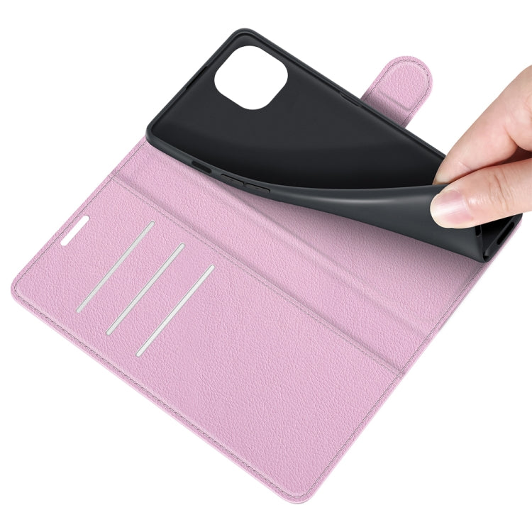 For iPhone 13 Litchi Texture Horizontal Flip Protective Case with Holder & Card Slots & Wallet