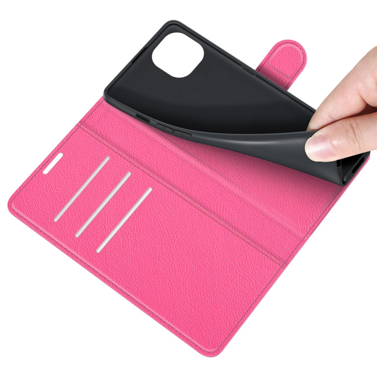 For iPhone 13 Litchi Texture Horizontal Flip Protective Case with Holder & Card Slots & Wallet