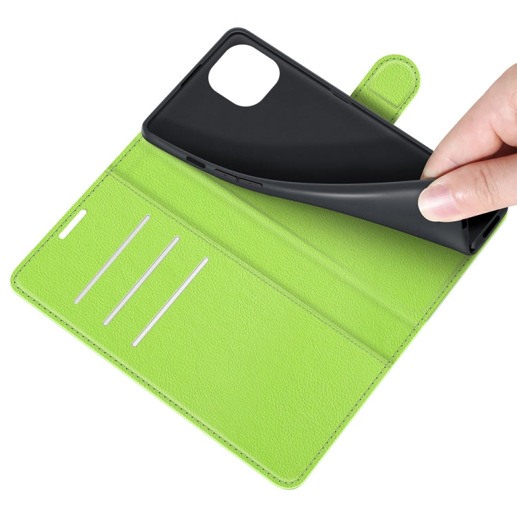 For iPhone 13 Litchi Texture Horizontal Flip Protective Case with Holder & Card Slots & Wallet