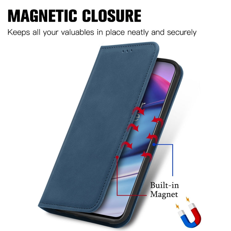 For OnePlus Nord CE 5G Retro Skin Feel Business Magnetic Horizontal Flip Leather Case with Holder & Card Slots & Wallet & Photo Frame
