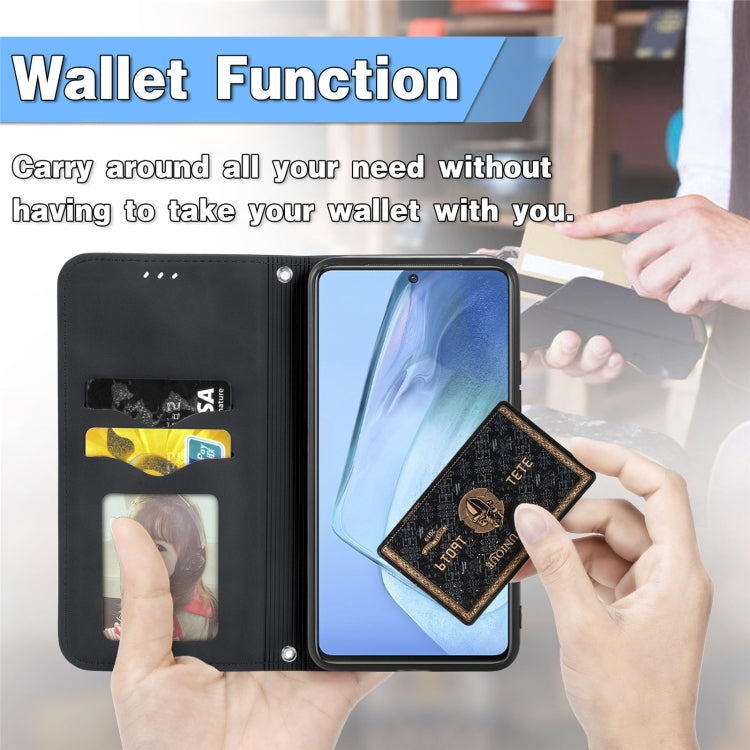 For vivo iQOO Neo 5 Retro Skin Feel Business Magnetic Horizontal Flip Leather Case with Holder & Card Slots & Wallet & Photo Frame
