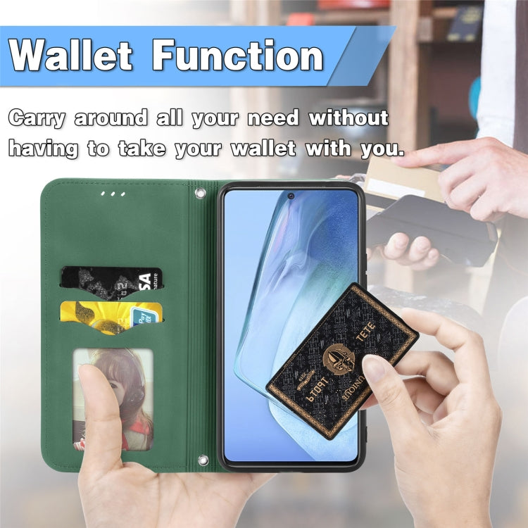 For vivo iQOO Neo 5 Retro Skin Feel Business Magnetic Horizontal Flip Leather Case with Holder & Card Slots & Wallet & Photo Frame