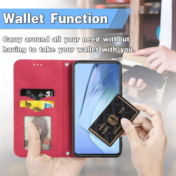 For vivo iQOO Neo 5 Retro Skin Feel Business Magnetic Horizontal Flip Leather Case with Holder & Card Slots & Wallet & Photo Frame