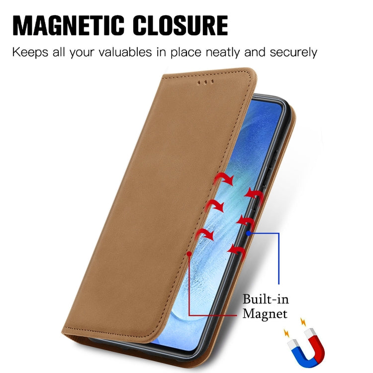 For vivo iQOO Neo 5 Retro Skin Feel Business Magnetic Horizontal Flip Leather Case with Holder & Card Slots & Wallet & Photo Frame