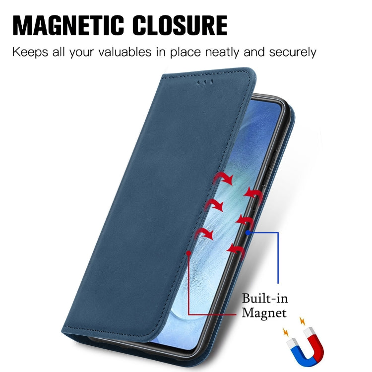 For vivo iQOO Neo 5 Retro Skin Feel Business Magnetic Horizontal Flip Leather Case with Holder & Card Slots & Wallet & Photo Frame