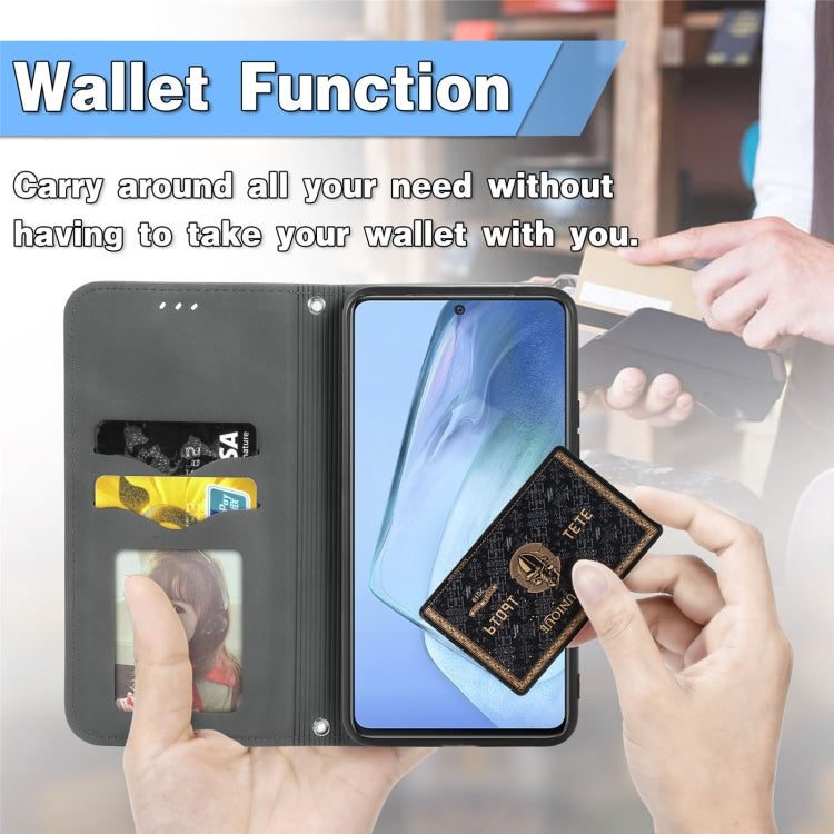For vivo iQOO Neo 5 Retro Skin Feel Business Magnetic Horizontal Flip Leather Case with Holder & Card Slots & Wallet & Photo Frame