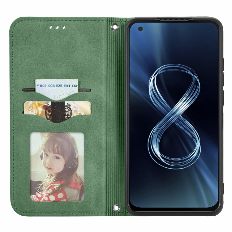 For Asus Zenfone 8 ZS590KS Retro Skin Feel Business Magnetic Horizontal Flip Leather Case with Holder & Card Slots & Wallet & Photo Frame