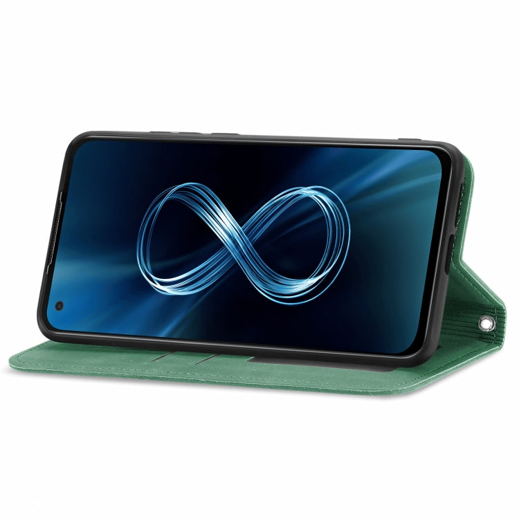 For Asus Zenfone 8 ZS590KS Retro Skin Feel Business Magnetic Horizontal Flip Leather Case with Holder & Card Slots & Wallet & Photo Frame